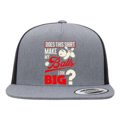 Bowling Balls Funny Bowler Gift Flat Bill Trucker Hat