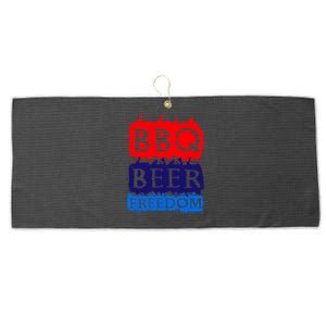 Bbq Beer Freedom Ll Americans Gift Large Microfiber Waffle Golf Towel