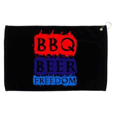 Bbq Beer Freedom Ll Americans Gift Grommeted Golf Towel