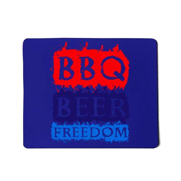 Bbq Beer Freedom Ll Americans Gift Mousepad