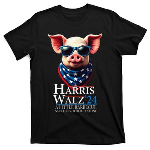 Barbecue Bbq Funny Pork Kamala Harris Waltz 2024 T-Shirt