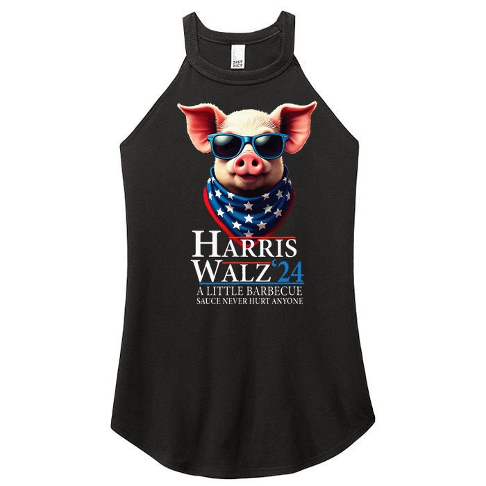 Barbecue Bbq Funny Pork Kamala Harris Waltz 2024 Women’s Perfect Tri Rocker Tank