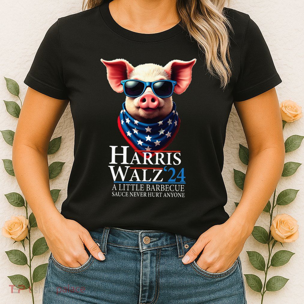 Barbecue Bbq Funny Pork Kamala Harris Waltz 2024 Womens T-Shirt
