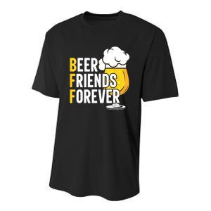 BFF Beer Friends Forever Happy Oktoberfest Youth Performance Sprint T-Shirt