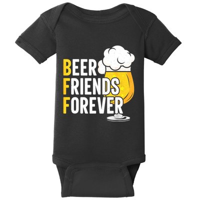 BFF Beer Friends Forever Happy Oktoberfest Baby Bodysuit