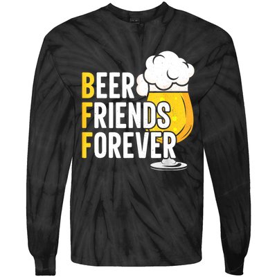 BFF Beer Friends Forever Happy Oktoberfest Tie-Dye Long Sleeve Shirt