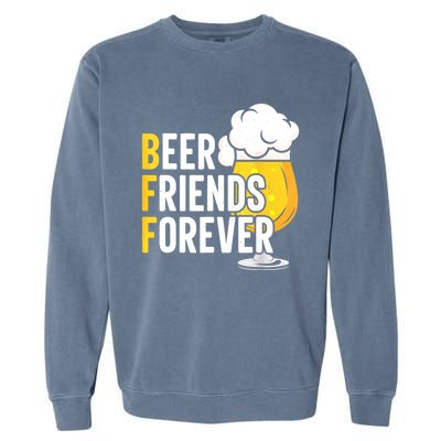 BFF Beer Friends Forever Happy Oktoberfest Garment-Dyed Sweatshirt