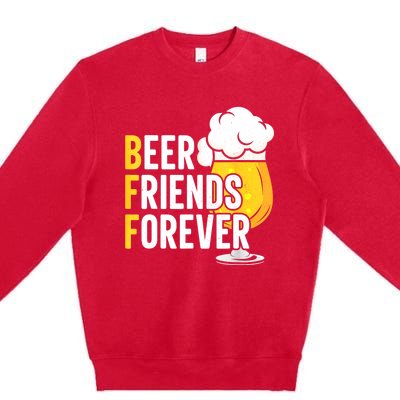 BFF Beer Friends Forever Happy Oktoberfest Premium Crewneck Sweatshirt