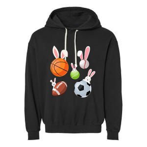 Basketball Baseball Football Soccer Sports Easter Garment-Dyed Fleece Hoodie