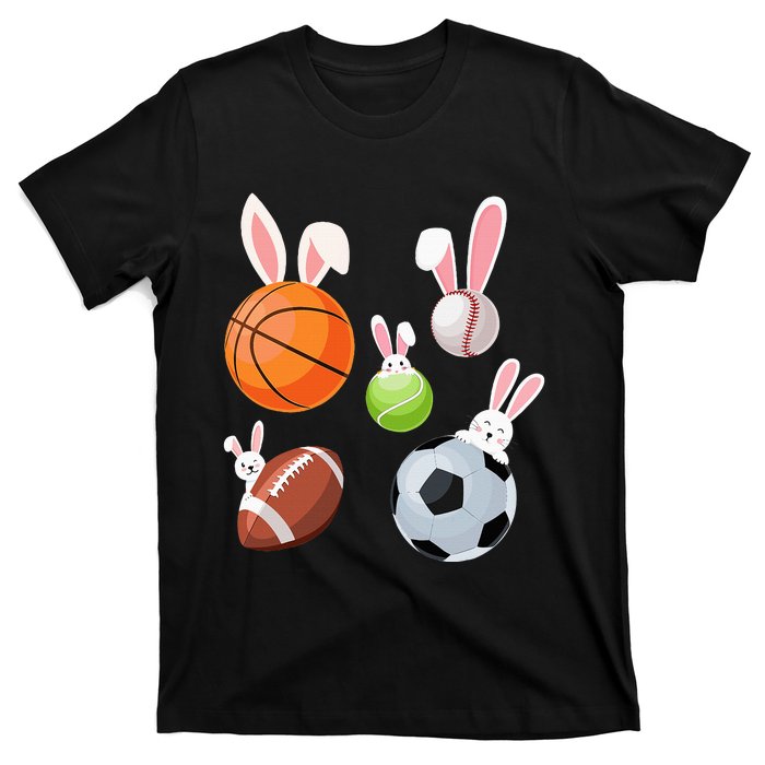 Basketball Baseball Football Soccer Sports Easter T-Shirt