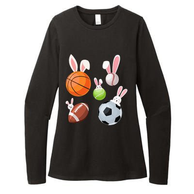 Basketball Baseball Football Soccer Sports Easter Womens CVC Long Sleeve Shirt