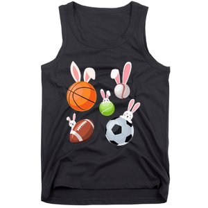 Basketball Baseball Football Soccer Sports Easter Tank Top