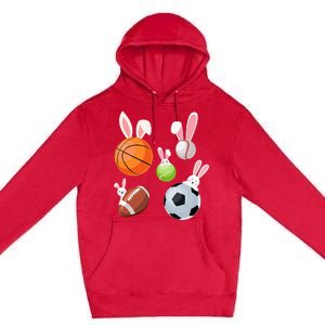 Basketball Baseball Football Soccer Sports Easter Premium Pullover Hoodie