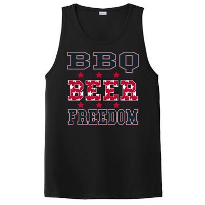 Bbq Beer Freedom Patriotic July Fourth Political Redneck Cute Gift PosiCharge Competitor Tank