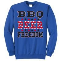 Bbq Beer Freedom Patriotic July Fourth Political Redneck Cute Gift Sweatshirt