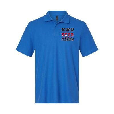 Bbq Beer Freedom Patriotic July Fourth Political Redneck Cute Gift Softstyle Adult Sport Polo