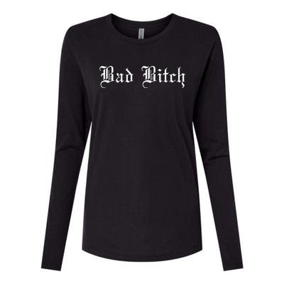 Bad Bitch Funny Joke Street Wear Womens Cotton Relaxed Long Sleeve T-Shirt