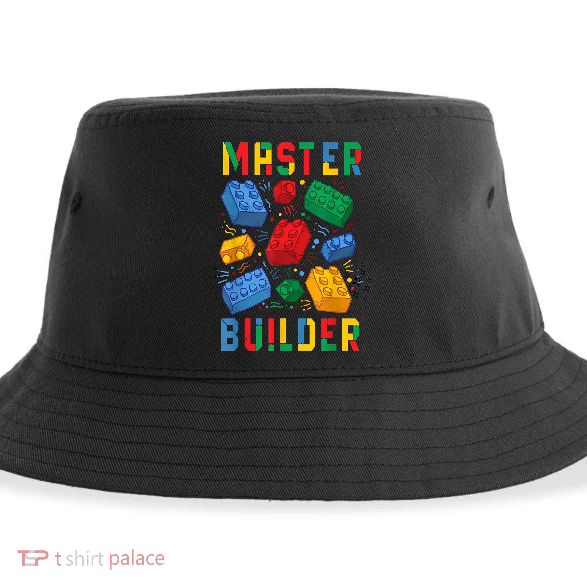 Brick Builder Funny Blocks Master Builder Gift Sustainable Bucket Hat