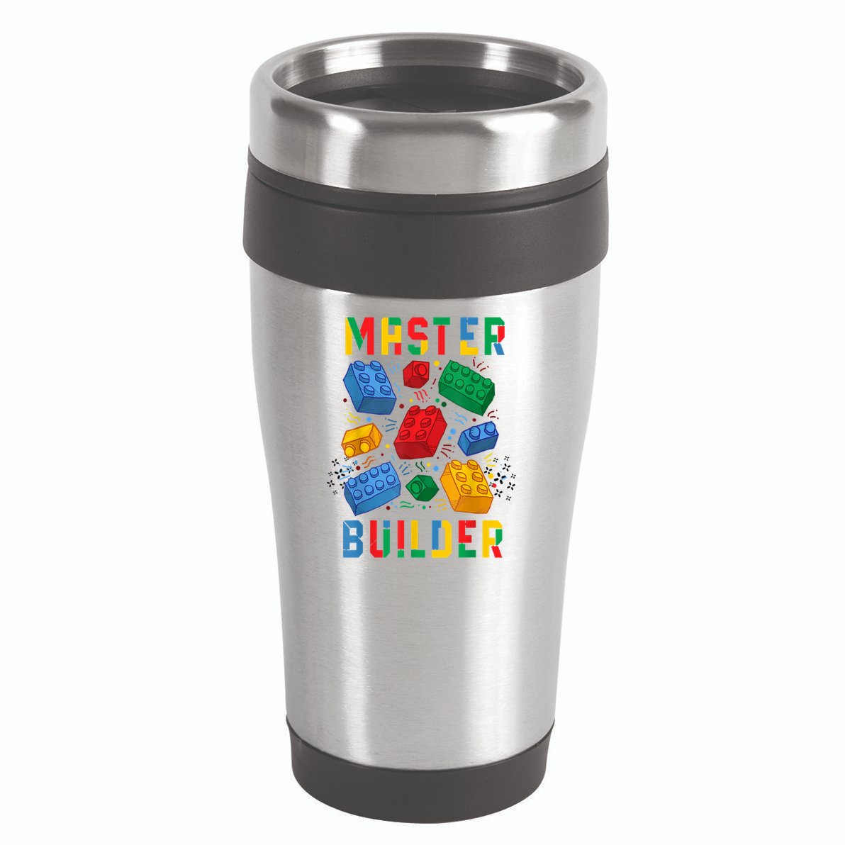 Brick Builder Funny Blocks Master Builder Gift 16oz Travel Tumbler
