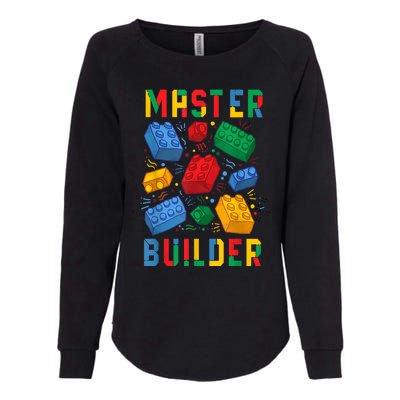 Brick Builder Funny Blocks Master Builder Gift Womens California Wash Sweatshirt