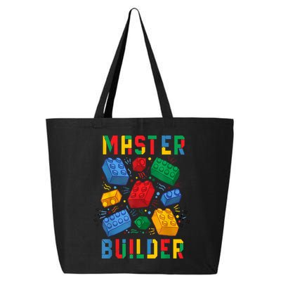 Brick Builder Funny Blocks Master Builder Gift 25L Jumbo Tote