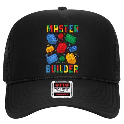 Brick Builder Funny Blocks Master Builder Gift Trucker Hat