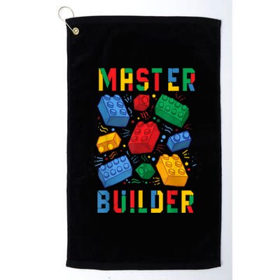 Brick Builder Funny Blocks Master Builder Gift Platinum Collection Golf Towel