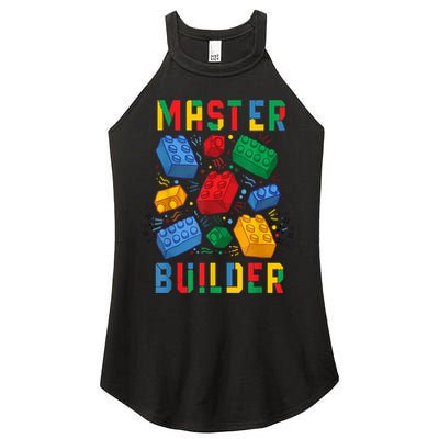 Brick Builder Funny Blocks Master Builder Gift Women's Perfect Tri Rocker Tank