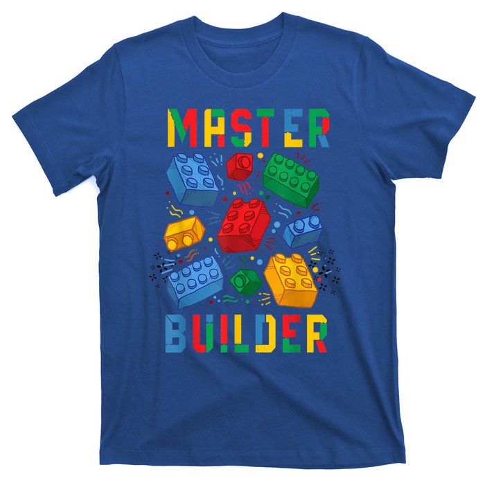 Brick Builder Funny Blocks Master Builder Gift T-Shirt