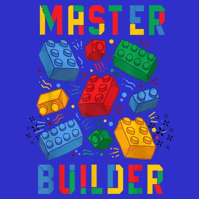 Brick Builder Funny Blocks Master Builder Gift T-Shirt