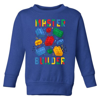 Brick Builder Funny Blocks Master Builder Gift Toddler Sweatshirt