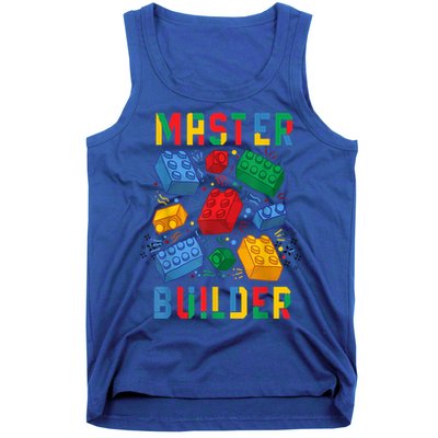 Brick Builder Funny Blocks Master Builder Gift Tank Top