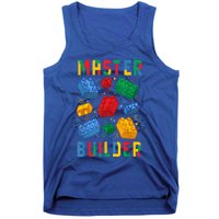 Brick Builder Funny Blocks Master Builder Gift Tank Top