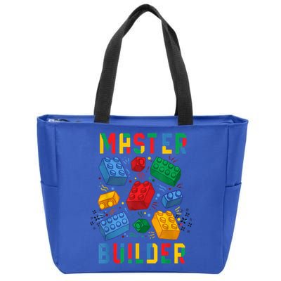 Brick Builder Funny Blocks Master Builder Gift Zip Tote Bag