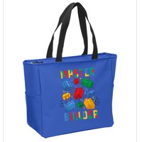 Brick Builder Funny Blocks Master Builder Gift Zip Tote Bag