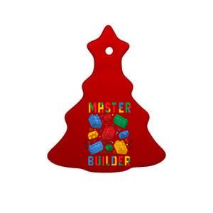 Brick Builder Funny Blocks Master Builder Gift Ceramic Tree Ornament