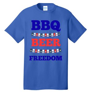 Bbq Beer Freedom Cool Gift Tall T-Shirt