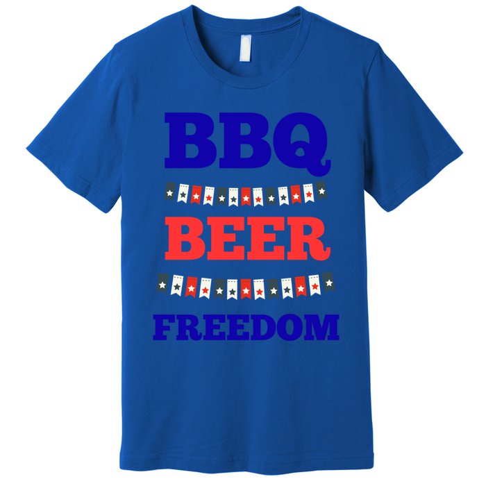 Bbq Beer Freedom Cool Gift Premium T-Shirt