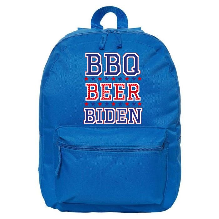 Bbq Beer Freedom Biden Screaming News Guy Election Gift 16 in Basic Backpack