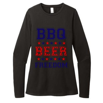 Bbq Beer Freedom Gift Womens CVC Long Sleeve Shirt