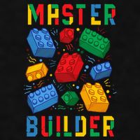 Brick Builder Funny Blocks Master Builder Ladies PosiCharge Tri-Blend Wicking Tank