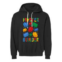 Brick Builder Funny Blocks Master Builder Garment-Dyed Fleece Hoodie