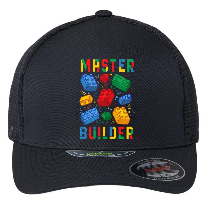 Brick Builder Funny Blocks Master Builder Flexfit Unipanel Trucker Cap