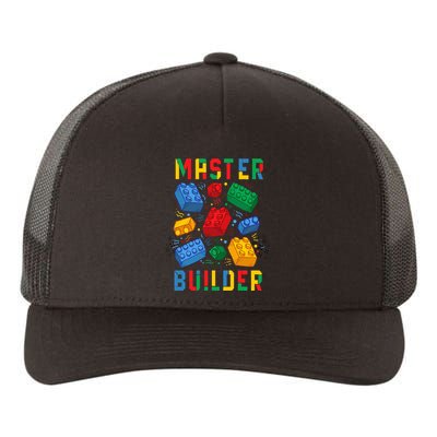 Brick Builder Funny Blocks Master Builder Yupoong Adult 5-Panel Trucker Hat
