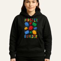 Brick Builder Funny Blocks Master Builder Hoodie