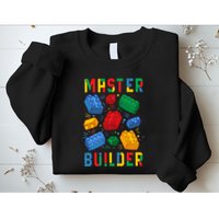 Brick Builder Funny Blocks Master Builder Sweatshirt