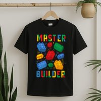 Brick Builder Funny Blocks Master Builder T-Shirt