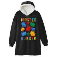 Brick Builder Funny Blocks Master Builder Hooded Wearable Blanket