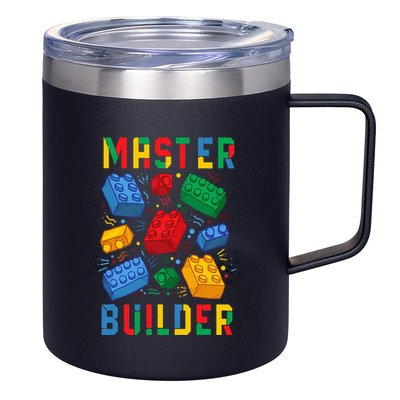 Brick Builder Funny Blocks Master Builder 12oz Stainless Steel Coffee Mug