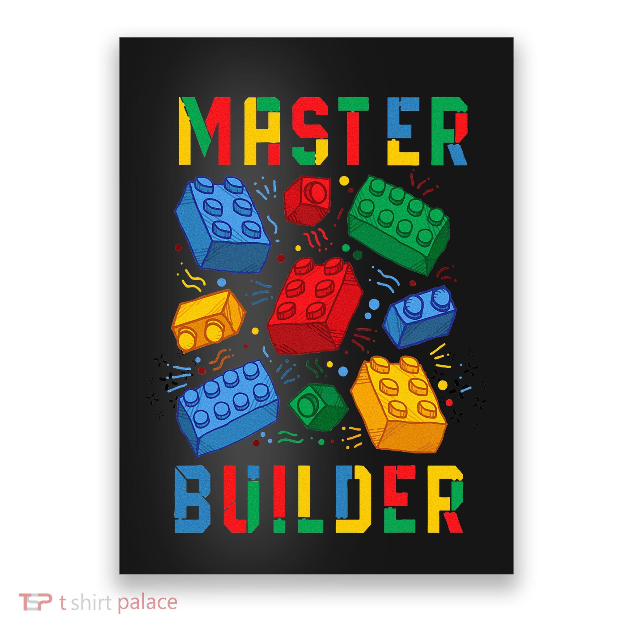 Brick Builder Funny Blocks Master Builder Poster
